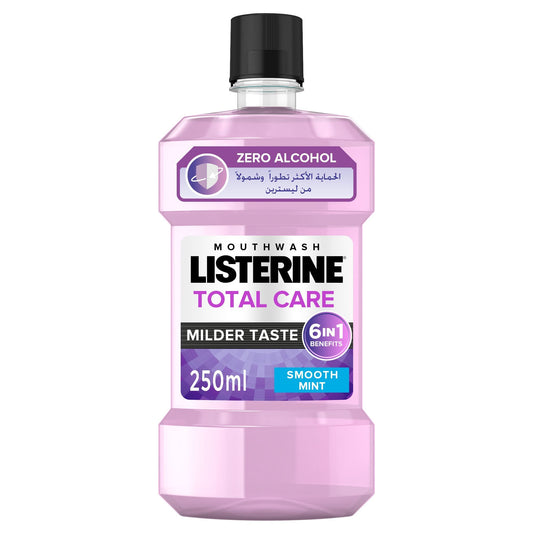 Listerine Total Care Smooth Mint Fluoride Daily Mouthwash, 250ml