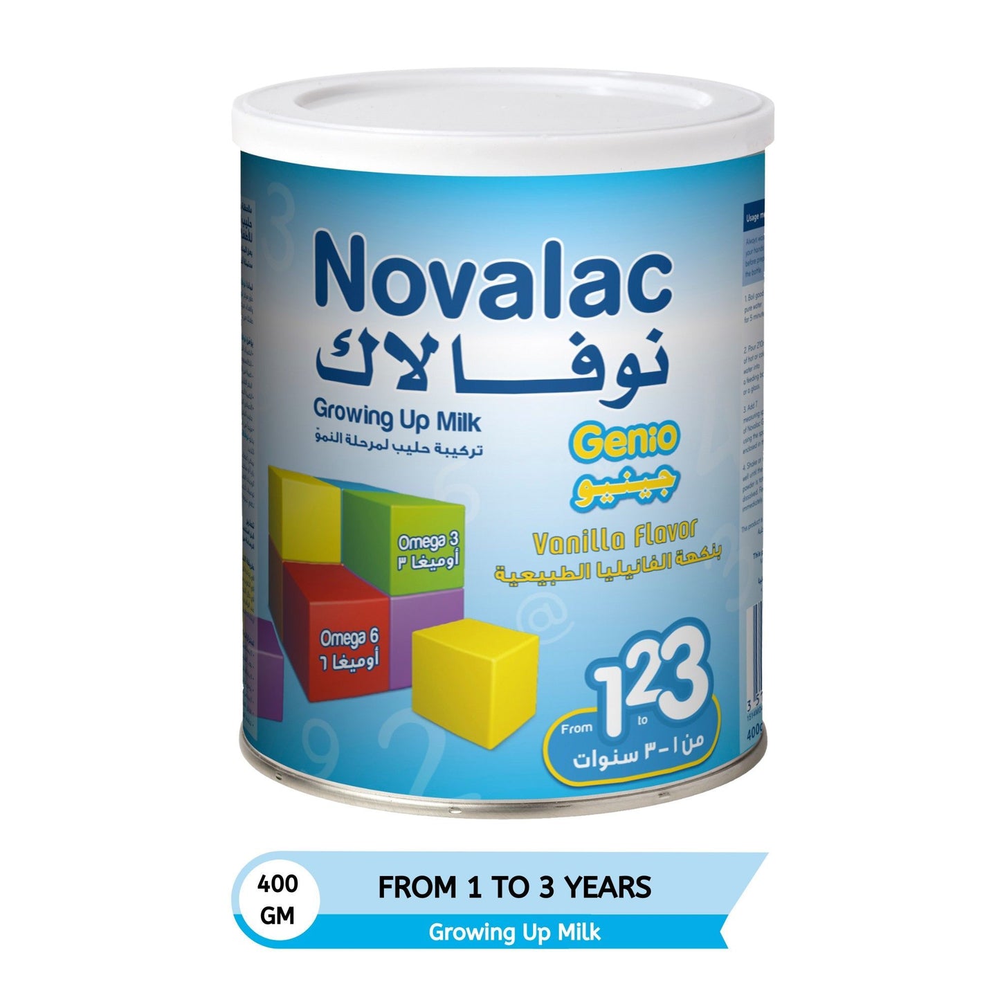 Novalac Genio Vanilla Flavour Milk Powder for 1-3 Years, 400g