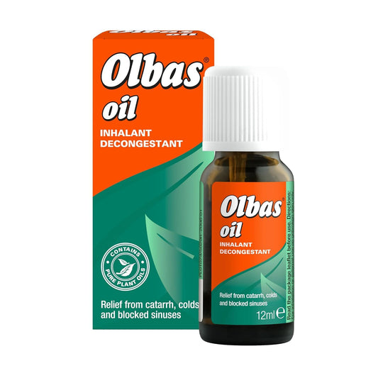 Olbas Inhalant Decongestant Oil for Catarrh, Cold & Blocked Sinus, 10ml