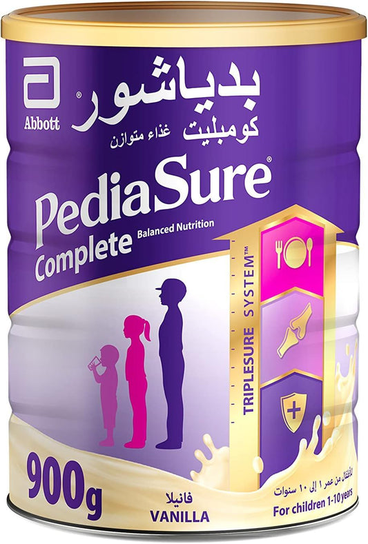 Pediasure Triplesure Complete Balanced Nutrition Vanilla Flavour From 1-10 Years Drink Powder, 900g