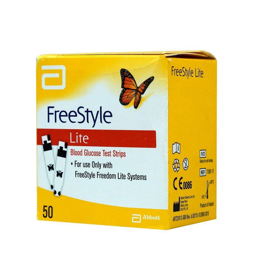 Freestyle Lite Glucose Test Strips, 50 Strips