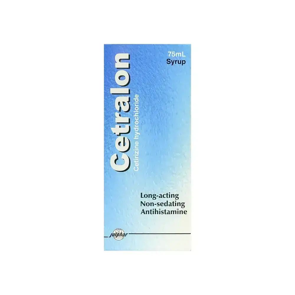 Cetralon Cetirizine Hydrochloride Non-Sedating Antihistamine Syrup, 75ml