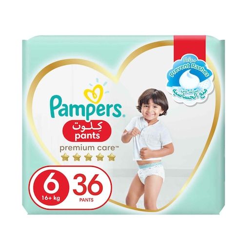 Pampers Premium Care Pants Diapers S6, 36 Pieces