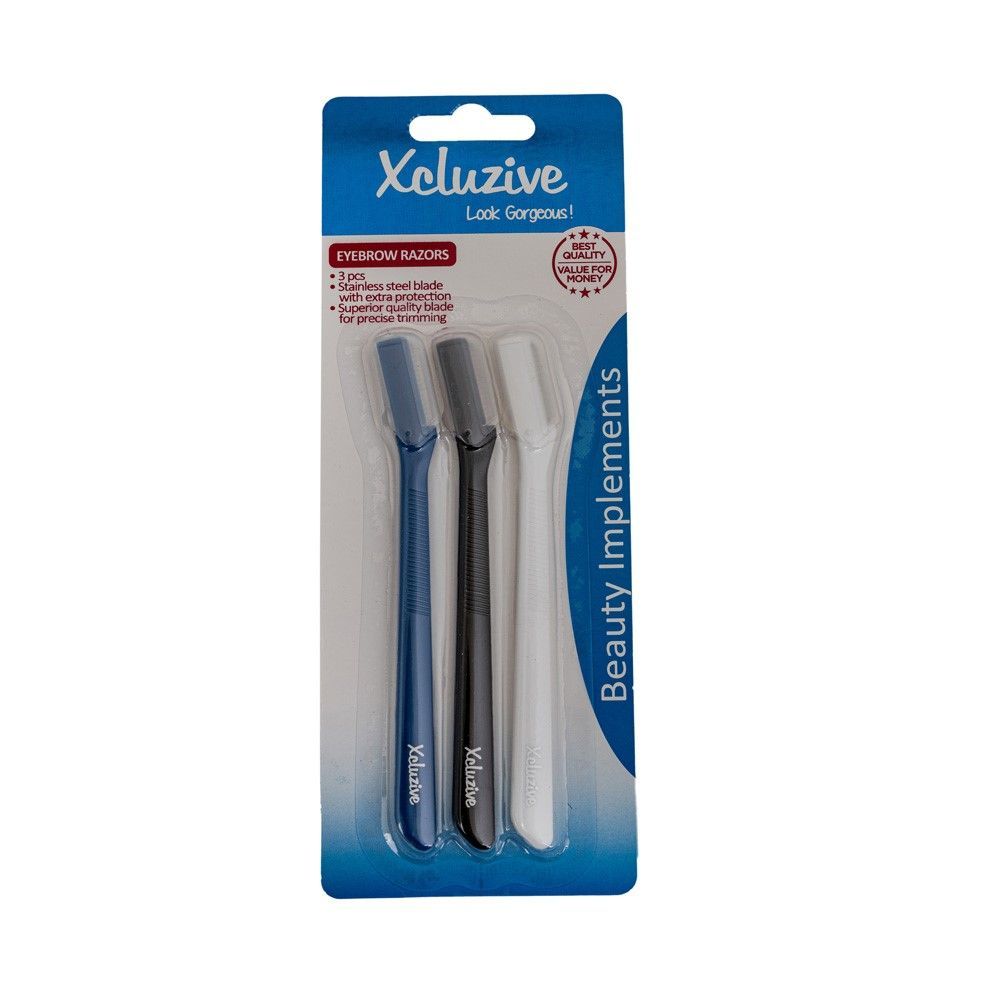 Xcluzive Eyebrow Razors, 3 Pieces