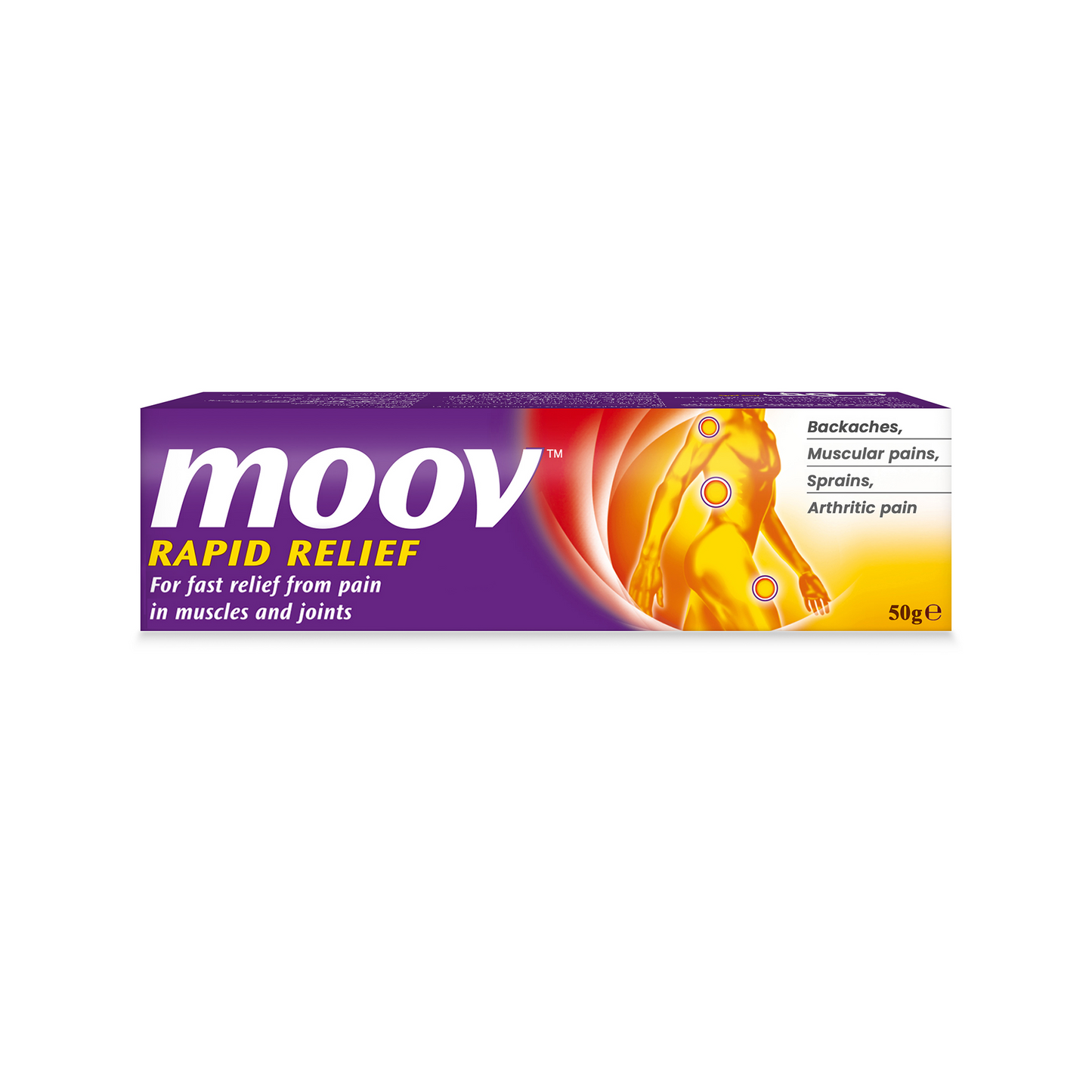 Moov Rapid Relief Ointment Fast Relief Cream for Pain in Muscles & Joints, 50g