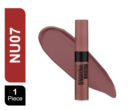 Maybelline Sensational Liquid Matte Lipstick NU07