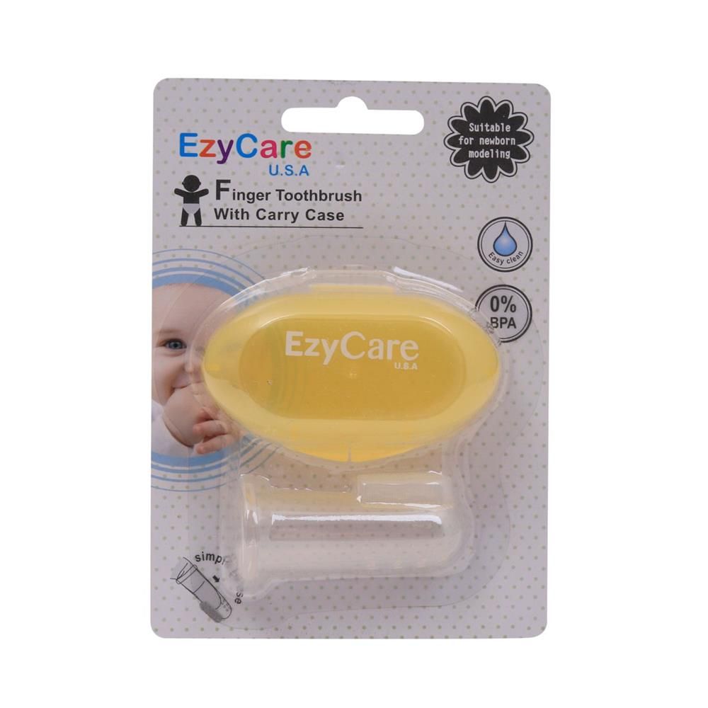 Ezycare Finger Toothbrush With Carry Case