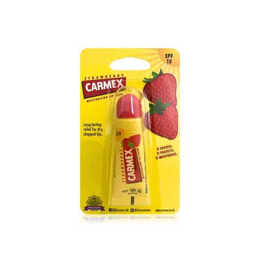 Carmex Strawberry Moisturising Lip Balm Tube, 10g