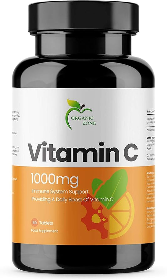 Organic Zone Vit-C 1000mg Tablets, 60 Tablets