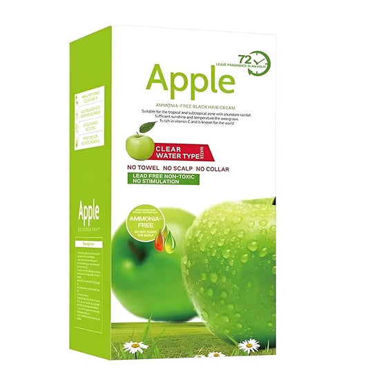 Apple Ammonia Free Black Hair Cream, 2x500ml