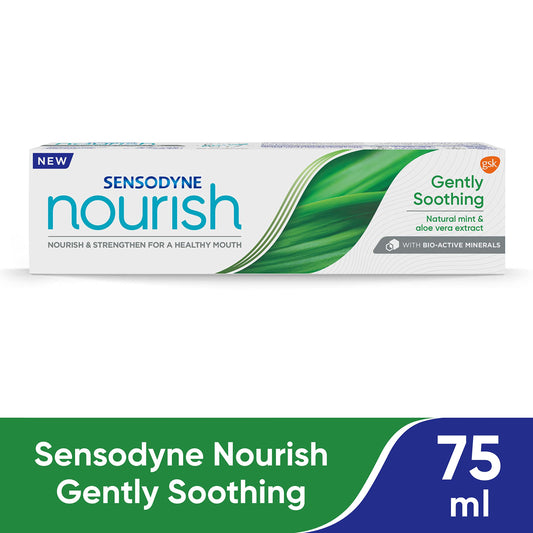 Sensodyne Nourish Gently Soothing Daily Toothpaste with Natural Mint And Aloe Vera Extract 75 ml