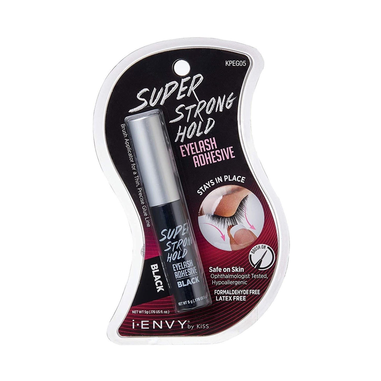 Kiss I.Envy Super Strong Hold Eyelash Adhesive Black 5 Gm