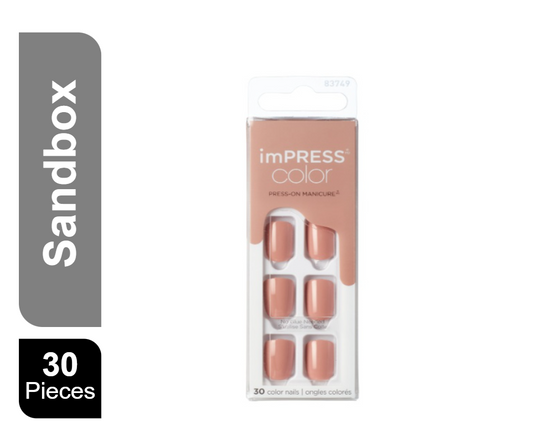 Kiss Impress Press on Manicure Nails - Sandbox, 30 Nails