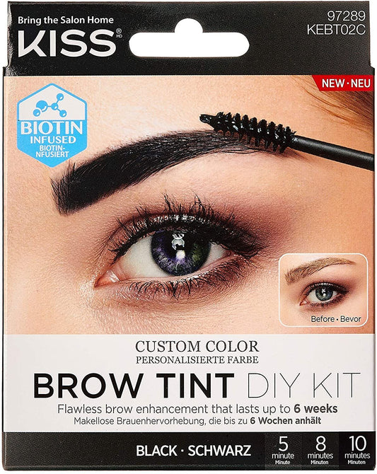 Kiss Brow Tint Diy Kit Black