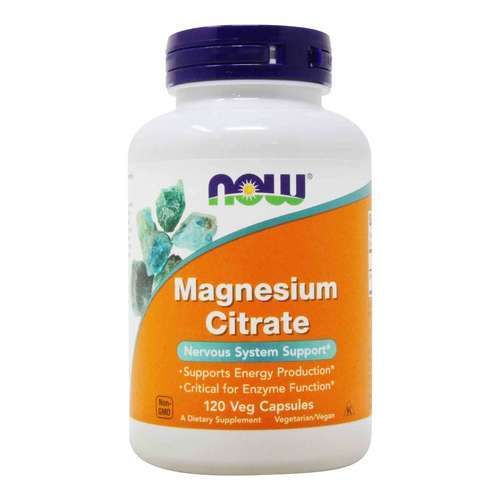 Now Magnesium Citrate 400 mg Capsules, 120 Capsules