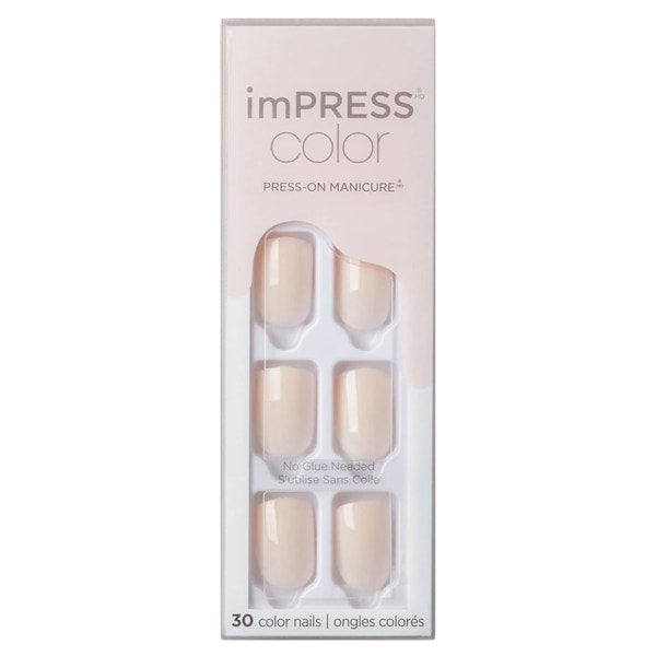 Kiss Impress Color Nails - Point Pink