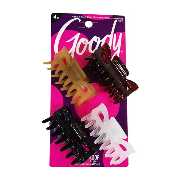 Goody 76015 Claw Clip, 4 Pieces