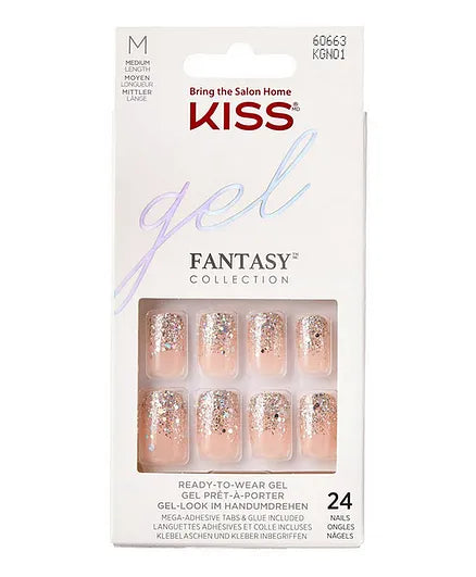 Kiss Gel Fantasy Nails Medium Length Kgn01