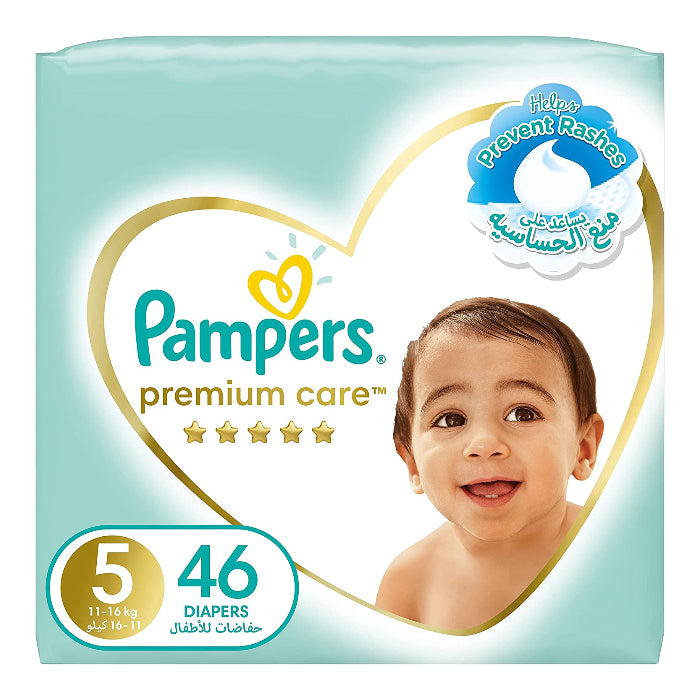 Pampers Premium Care Size 5 Mega Pack 46's