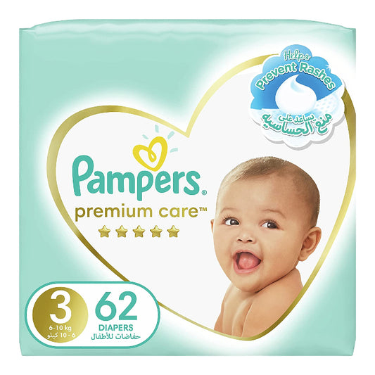 Pampers Premium Care Size 3 Mega Pack 62's