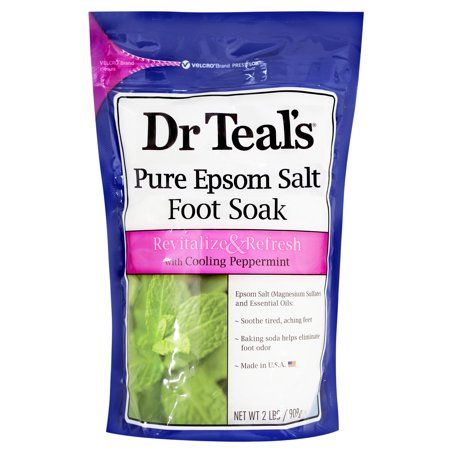 Dr. Teal's Epsom Salt Foot Soak Peppermint, 909g