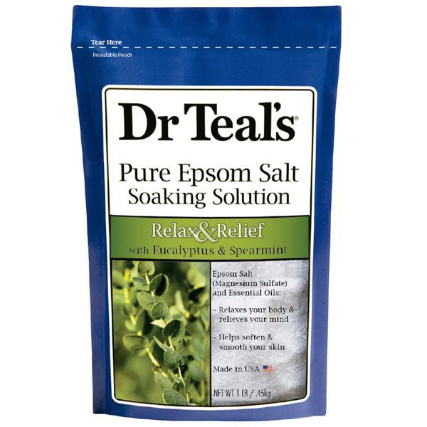 Dr Teal's Epsom Salt Soak w/Eucalyptus & Spearmint 0.45 kg