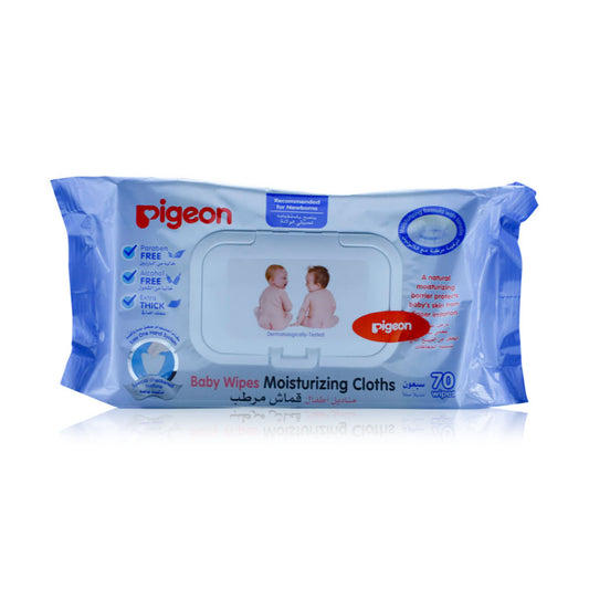 Pigeon Baby Wipes Moist, 70 Wipes