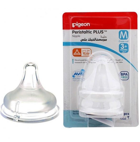 Pigeon Peristaltic Plus Nipple Medium 2 Pieces