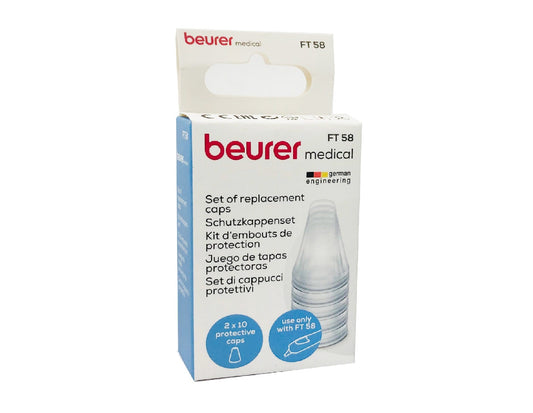 Beurer FT58 Thermometer Protective Cover Cap, 20 Pieces