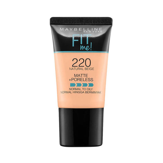 Maybelline New York Fit Me Matte + Poreless Foundation - 220 Natural Beige