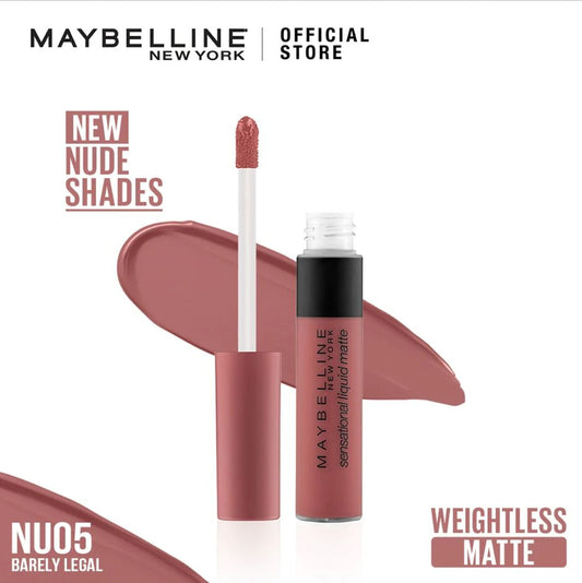 Maybelline Sensational Liquid Matte Lipstick NU05