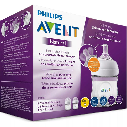 Philips Avent Natural Bottle, 125ml 2pcs