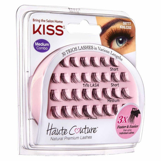 Kiss Lashes Haute Couture Natural Premium Trio Short Medium