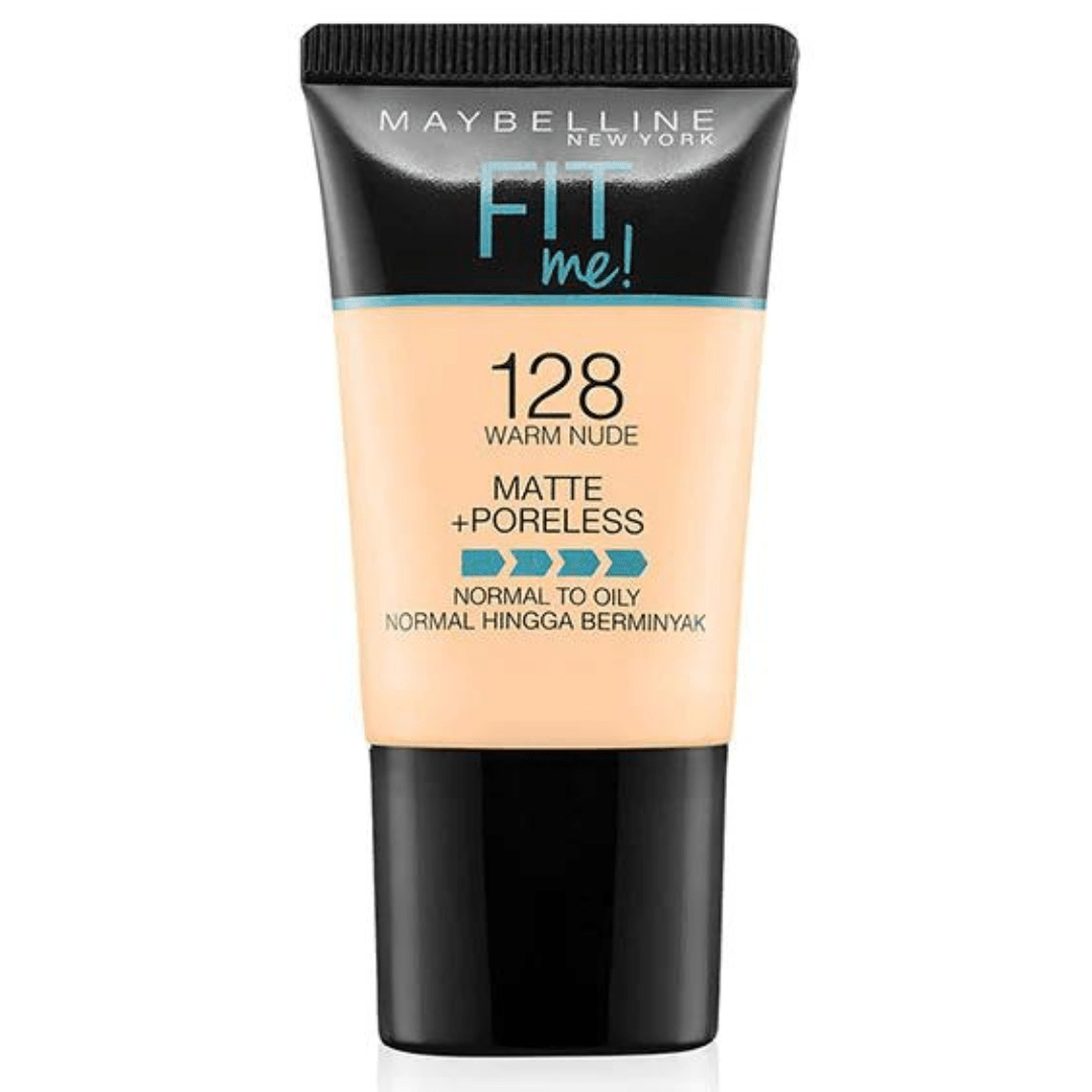 Maybelline New York Fit Me Matte + Poreless Foundation - 128 Warm Nude