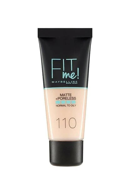 Maybelline New York Fit Me Matte + Poreless Foundation - 110 Porcelain