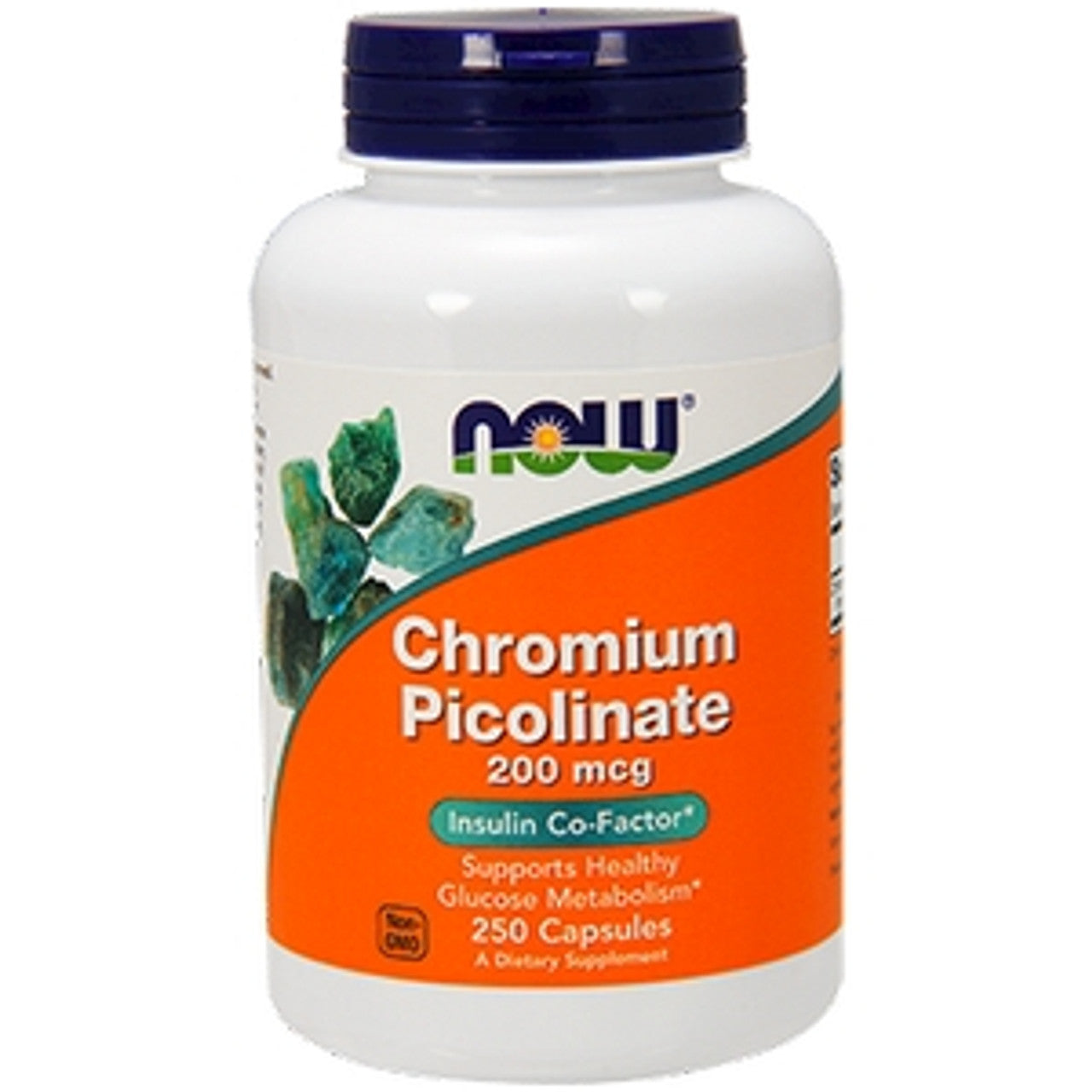 Now Chromium Picolinate 200 Mcg Insulin Co-Factor Vegetarian Capsules, 100 Pieces