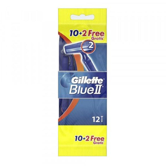 Gillette BlueII Regular Disposable Razors (10+2) Pcs