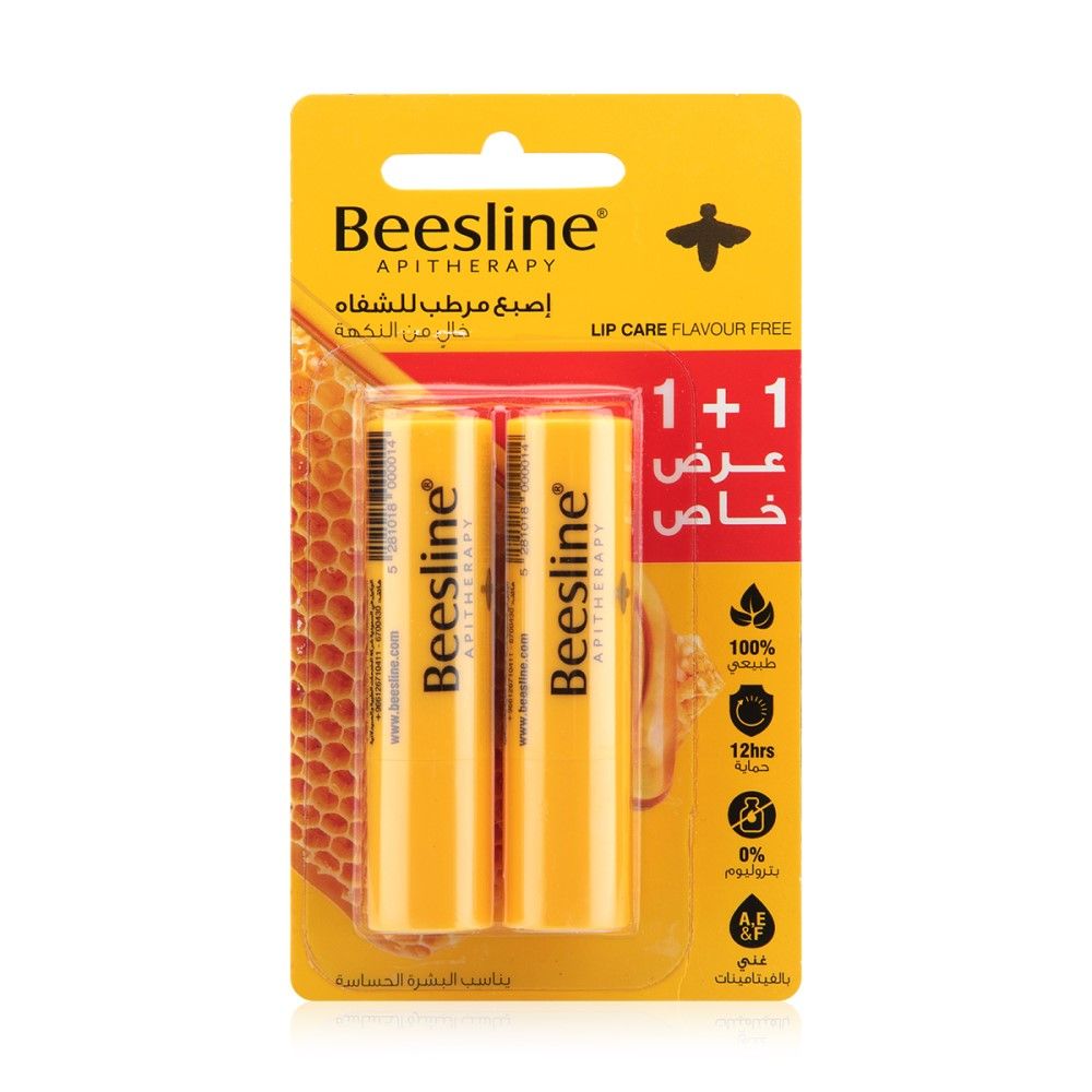 Beesline Natural Lip Care, 2x4g