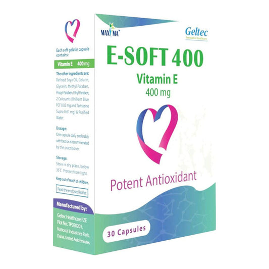 Maxima E-Soft 400mg Vitamin-E 30s Capsules