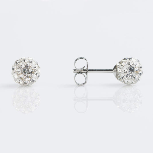 Studex Pr-304W-S Fireball Crystal Earring Studs