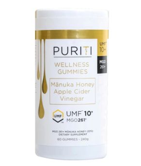 PURITI MANUKA HONEY GUMMIES UMF10+(APPLE CIDER VINEGAR) 60'S