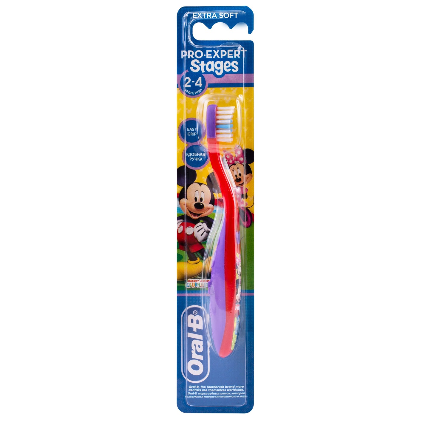 Oral-B Mickey & Minnie Mouse Extra Soft Toothbrush 2-4 Years, 1 Piece