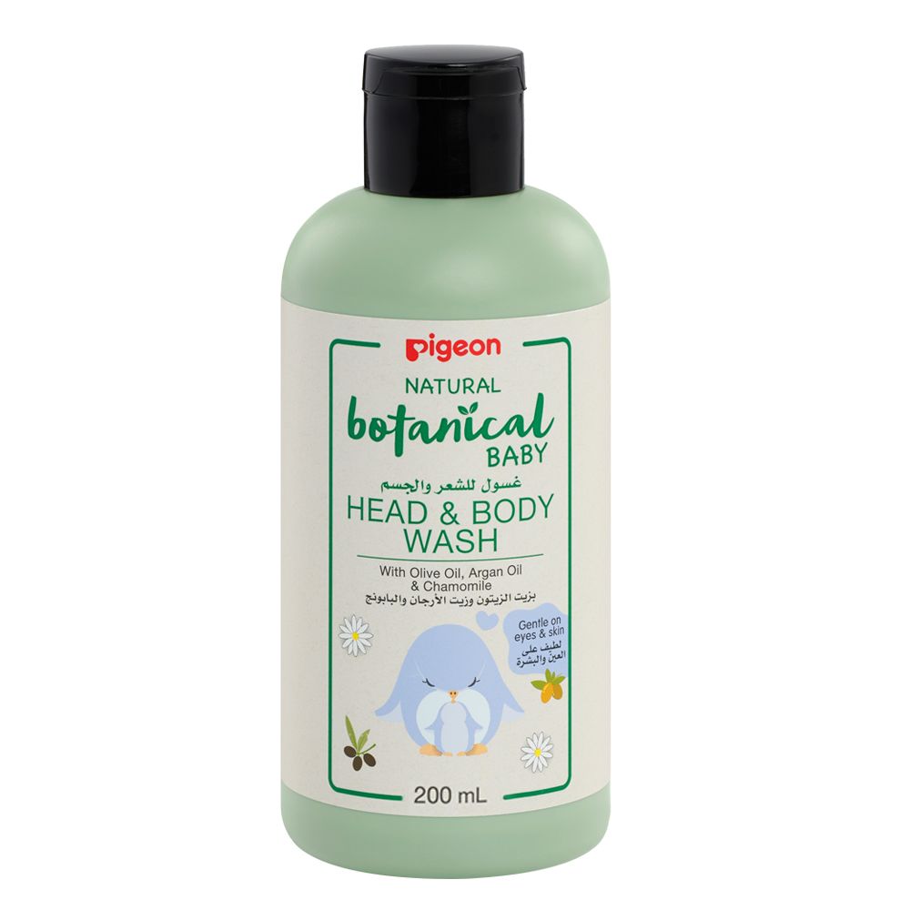 Pigeon Natural Botanical Baby Head & Body Wash, 200ml