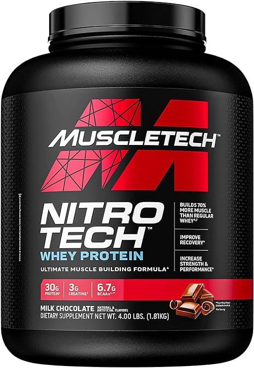 Nitrotech Whey Protein - Milk Chocolate, 4 Ibs