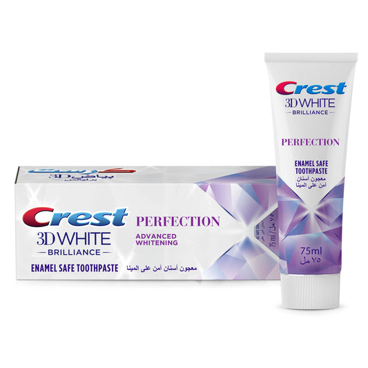 Crest 3D White Brilliance Perfection Whitening Toothpaste, 75ml