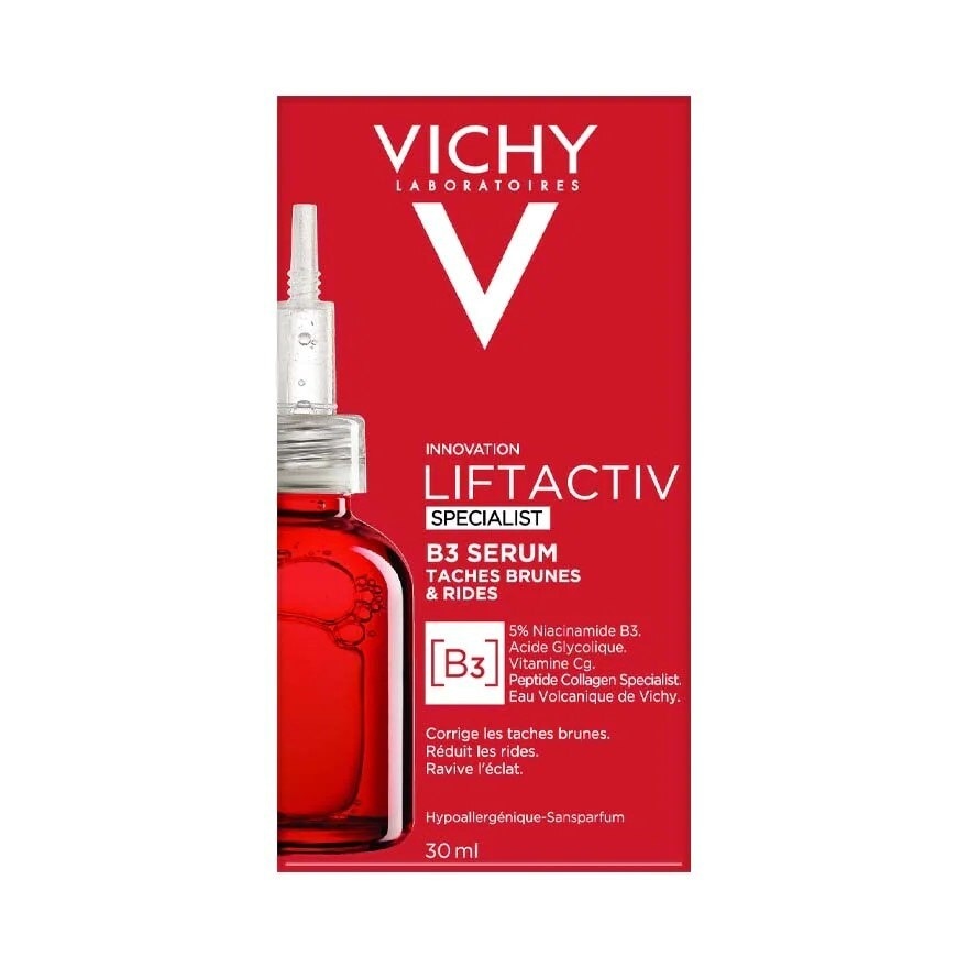 Vichy Liftactiv Specialist B3 Anti Aging Serum for Dark Spots & Wrinkles with Niacinamide, 30ml