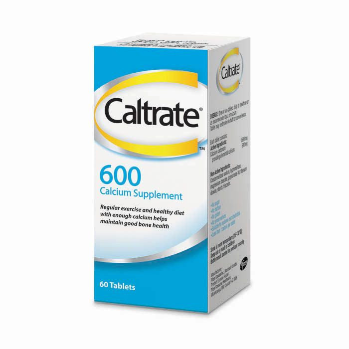 Caltrate 600 mg Tablet 60's Bottle