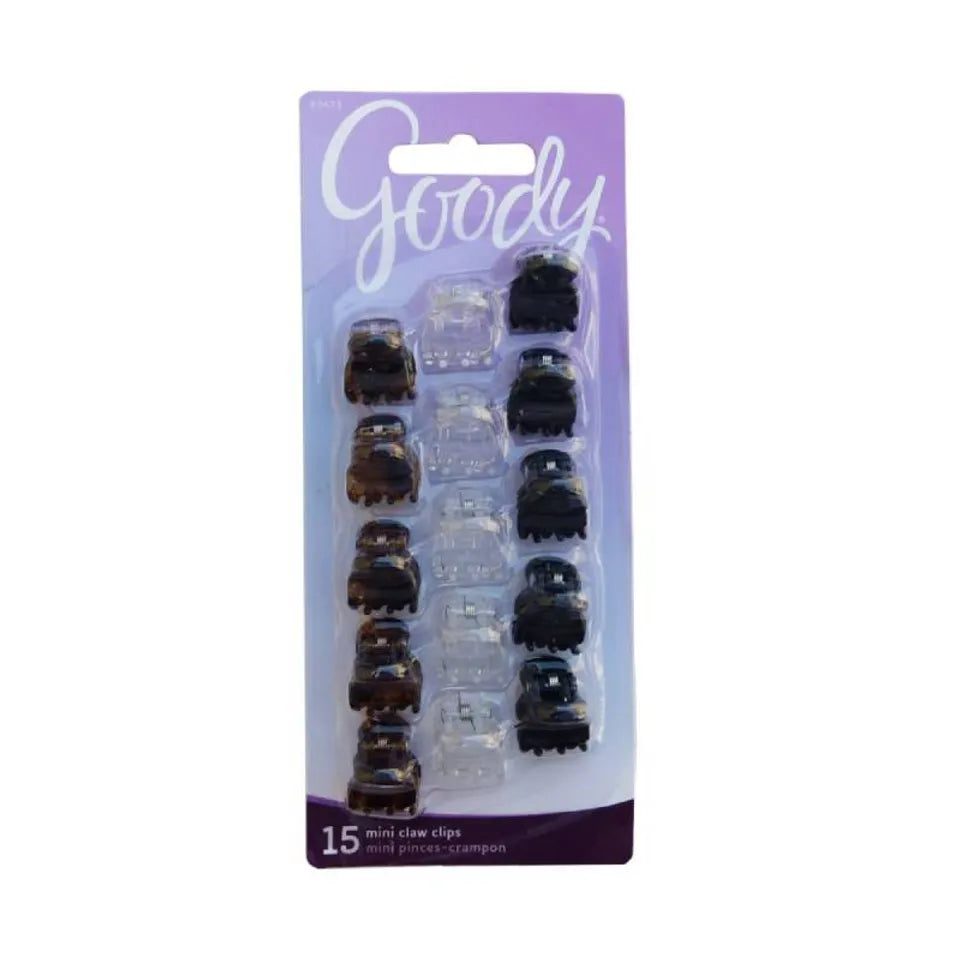 Goody Classics Micro Mini Claw Clip, 15 Pieces