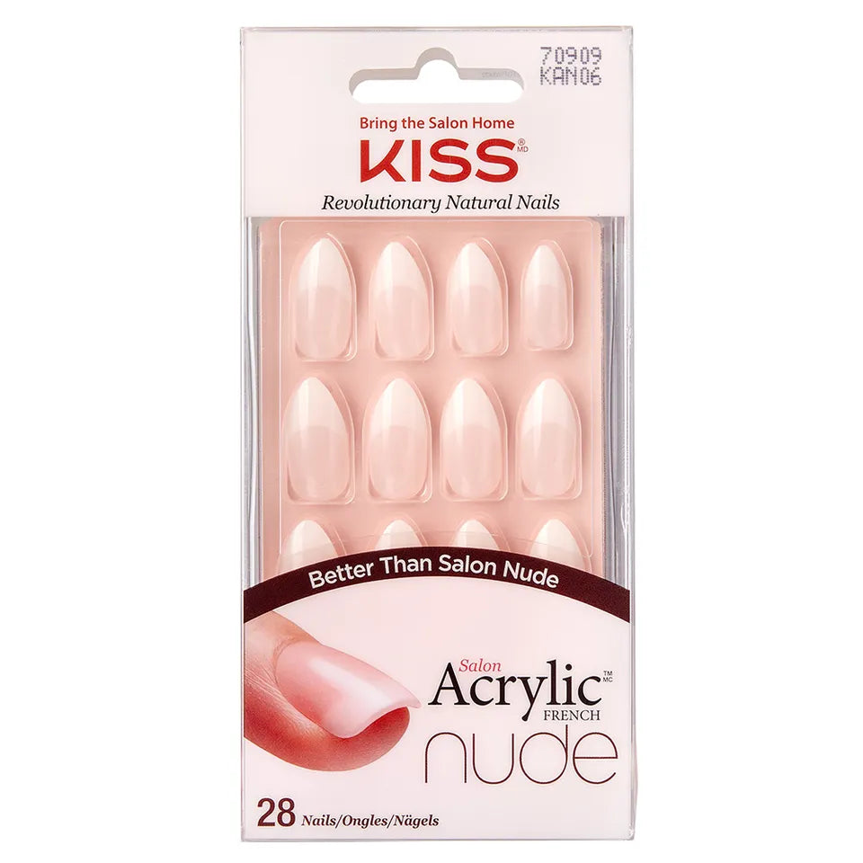 Kiss Salon Acrylic French Nude 28 Pieces