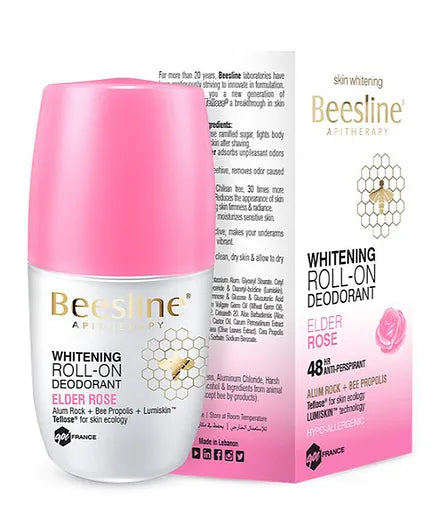 Beesline Whitening Roll On Deodorant - Elder Rose 50 Ml